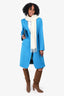 Proenza Schouler Blue Wool Single-Button Coat Size 6