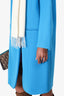 Proenza Schouler Blue Wool Single-Button Coat Size 6