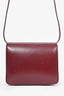 Celine 2016 Burgundy Leather Small Box Bag