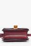 Celine 2016 Burgundy Leather Small Box Bag