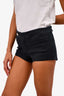 Gucci Black Cotton Mini Shorts Size 38