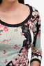 Blumarine Blue Floral Top Size M