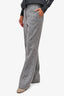 Sportmax Grey Polka Dot Wide Leg Trousers Size 38