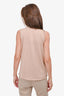 Theory Pink Wool/Silk Drape Detailed Top Size M