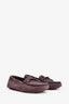 Bottega Veneta Purple Intrecciato Suede Driving Loafers Size 37