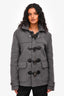 Burberry Brit Grey Wool Toggle Peacoat Size S Mens