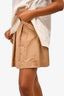 Burberry London Beige Pleated Mini Skirt Size 14Y Kids