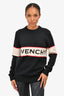 Givenchy Black/Cream Logo Wool Sweater Size XS Mens