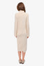 Jil Sander Cream Knitted Long Sweater Dress with Slip Size 36