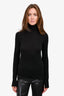 Joseph Black Wool Turtleneck Size S