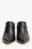 Nicholas Kirkwood Black Leather Pearl Detail Heeled Mules Size 40