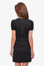 Maje Black Cableknit/Neoprene Dress Size 3