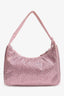 Prada Pink Satin Crystal Embellished Re-Edition 2000 Shoulder Bag