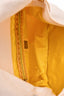 Fendi White Denim/Yellow Python Top Stitched Mamma Baguette Bag