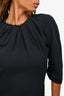 Marni Black Ruched Detail 3/4 Sleeve Dress Size 44