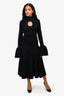 AZ Factory x Thebe Magugu Black Heavy Knit Cut Out Maxi Dress Est. Size L