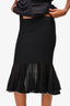 Alexander Wang Black Beaded Detail Skirt Size M