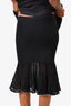 Alexander Wang Black Beaded Detail Skirt Size M