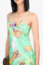 Rodarte Green Silk Slip Dress Size 2