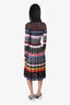 Mary Katrantzou Metallic Pleated Dress Size S