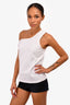 Jacquemus White Asymmetric Tank Top Size S