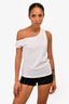 Jacquemus White Asymmetric Tank Top Size S