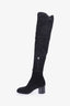 Hermes Black Suede Decibel Boots Size 37