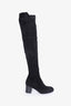 Hermes Black Suede Decibel Boots Size 37