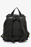 Prada Black Nylon/Saffiano Leather Double Pocket Backpack GHW