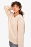 Christian Dior Cream Wool 'J'Adior 8' Pullover Sweater Size 10 US