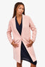 Sandro Pink Wool Collared Coat Size 36