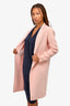 Sandro Pink Wool Collared Coat Size 36