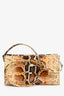 By Far Snake Print Patent Billy Shoulder Bag