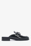 Prada Brush Leather Logo Slip-On Loafers Size 35.5