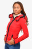 Moncler Grenoble Red/Black Ski Jacket Size XS