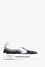 Christian Dior X Stussy  Black/White Canvas Logo Slip On Sneakers Size 41 Mens