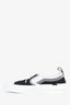 Christian Dior X Stussy  Black/White Canvas Logo Slip On Sneakers Size 41 Mens