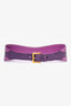 Prada Purple Leather Cinched Belt Size 70