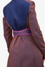 Prada Purple Leather Cinched Belt Size 70