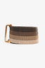 Gucci Brown Striped Fabric Belt Size 80/32