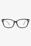 Cartier Black Frame Eye Glasses With Panther Head Detail