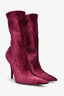 Balenciaga Purple Velvet Sock Boots Size 36