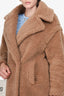 Max Mara Brown Alpaca "Teddy" Coat Size Small