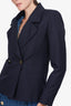 Re/Done Navy Wool Double-Button Blazer Size X-Small