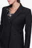 Celine Black Diamond Texture Blazer Size 38