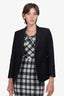 Celine Black Diamond Texture Blazer Size 38