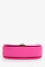 Versace Pink Leather Greca Goddess Shoulder Bag With Strap