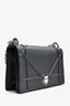 Christian Dior 2016 Black Grained Leather Small Diorama Chain Bag