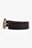 Gucci Black/Multicoloured Embellished GG Marmont Belt Size 90