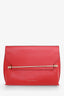 Strathberry Red Leather Chain Shoulder Bag